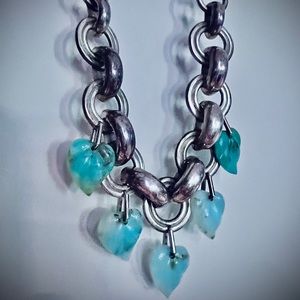 SOLD! Designer ILARIA Solid 950 Silver large chunky chain statement necklace